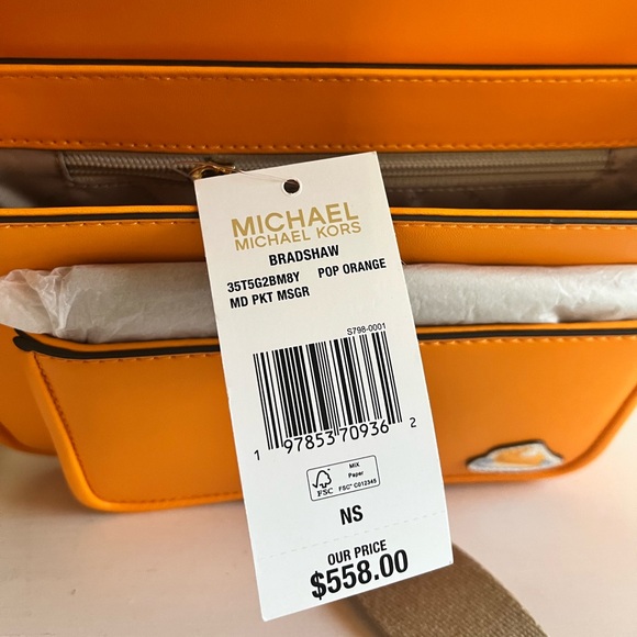 Michael Kors Bradshaw Medium Embellished Messenger Bag NWT - Picture 5 of 6